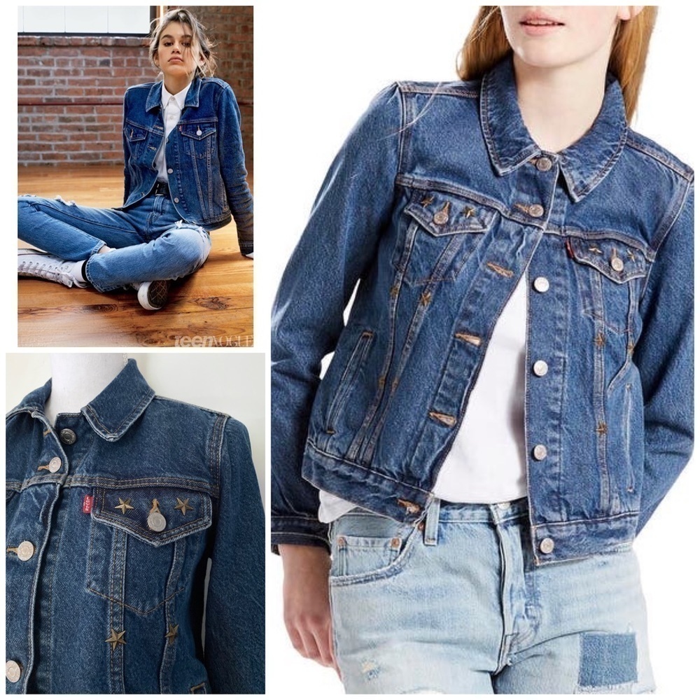 Levi’s Stars Studs Fall Embellished Denim Jacket​​​​​​​
